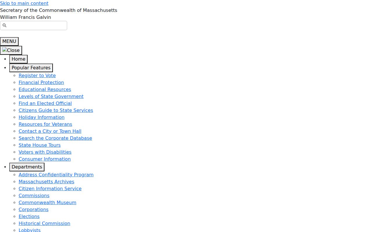 Randolph resident lookup historical vital records source at Massachusetts Archives